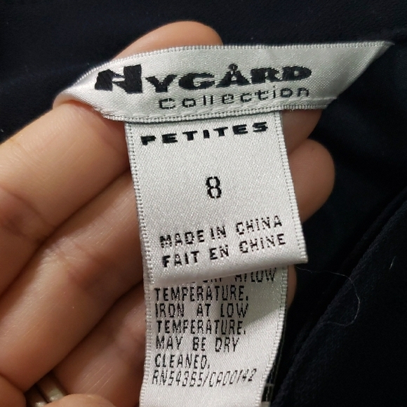 Vintage women's Nygard Navy Blue Trousers - Picture 2 of 9